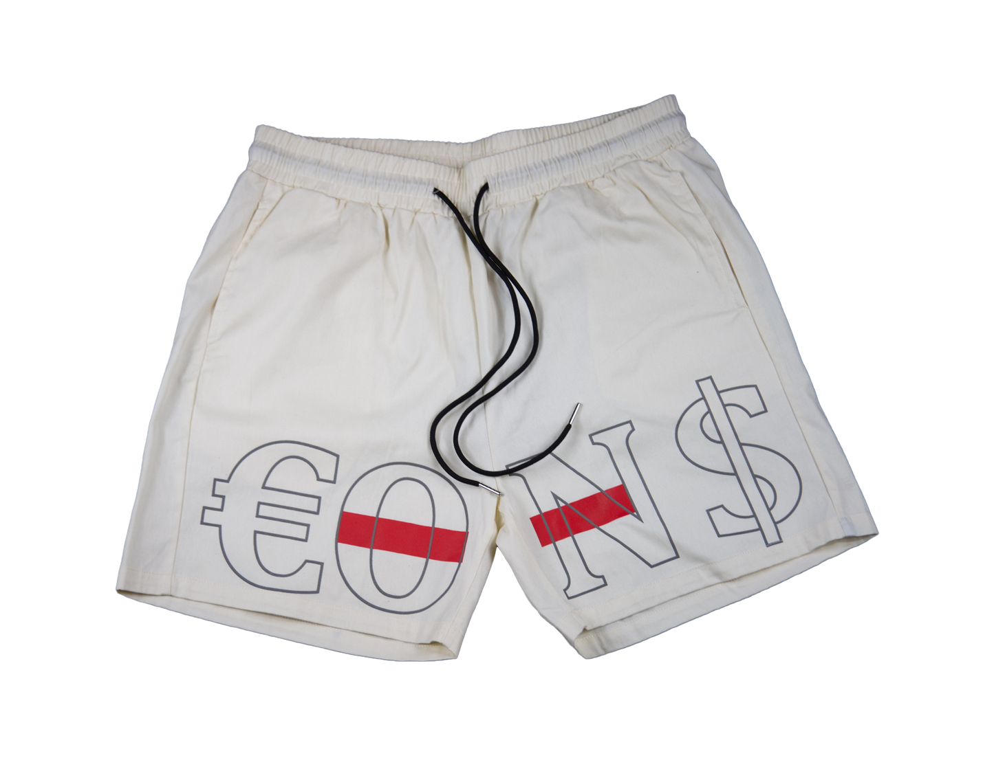 €ON$ Money Shorts - White